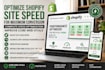 optimize shopify site speed, page load time and core web vitals