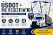 do usdot and mc number registration for your trucking business