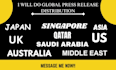 do global press release distribution and article wring on any topic