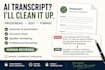 manually proofread edit and clean up your ai transcript