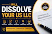 dissolve your us llc, llc amendment, reinstatement and ein cancellation