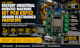 factory industrial robotic machine iot pcb esp32 sensor electronic prototype