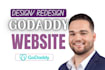 design godaddy website redesign godaddy website develop godaddy website design
