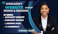 godaddy website design,  redesign godaddy, website development, landing page