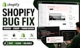 fix shopify bugs, errors, issues and store problems