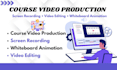 do online course video, educational, elearning video production on tella, canva