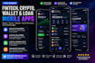 custom fintech app, ewallet, crypto wallet, edtech, lms mobile app UI UX design