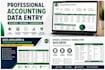 do accounting data entry, excel and accounts reconciliation