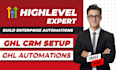 do gohighlevel automation, ghl workflow, ghl crm setup, ghl automation system