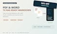 convert PDF and word documents to clean ai rag ready markdown