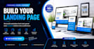 create a modern responsive landing page in HTML CSS
