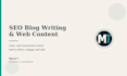 write SEO optimized blog content