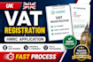 do UK vat registration, hmrc application and vat number
