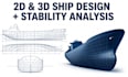 create 2d, 3d ship design drawings with full stability analysis