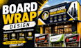 design professional sign board wraps