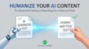 humanize ai text and professionally edit your blog posts