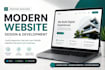 build modern responsive portfolio or landing page website