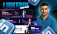 professional linkedin banner, cover and header
