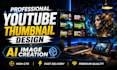 design eye catching youtube thumbnails with high CTR
