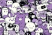 create awesome doodle icons, cartoon illustrations