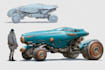 draw sci fi vehicle design and spaceship concept art