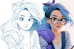 do digital coloring of illustrations and comics web toon