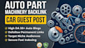 provide automotive and machinery guest post backlinks