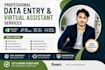 do professional data entry web research and excel data entry