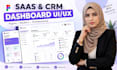 design saas CRM dashboard UI UX in figma