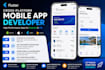 develop android, ios, flutter mobile apps, payment integration and apis