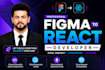 convert figma to responsive react website HTML CSS