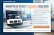 design, redesign wordpress website or website development