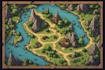 do concept vintage fantasy map illustration