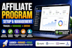 set up and manage your affiliate program and tracking