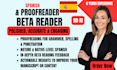 genuinely beta read your book with a quick delivery