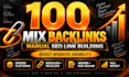 boost website visibility with 100 manual mix SEO backlinks