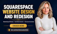 build squarespace website design, redesign squarespace website SEO design square