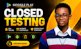 do google play closed testing with 12 testers for 14 days
