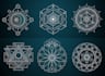 design sacred geometry, mystical and mandala logo