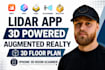 3d powered lidar app for scanning, iphone 3d room scan,3d floor plan, ar app