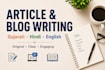 write gujarati hindi and english articles