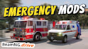 develop beamng emergency vehicle mods with realistic physics and lights