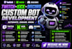 do twitch or kick chatbot livestreaming bot discord bot, auto purchase bot