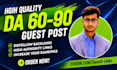 do SEO guest post backlink on high da guest post