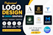 design a professional logo and canva graphics