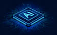 create futuristic ai processor and circuit vector illustration