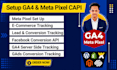 setup or fix meta pixel conversion API, ga4 serverside tracking by GTM