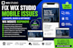 fix wix studio mobile issue responsive layout bug and website optimization