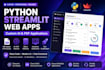 build a python streamlit web app with ai features