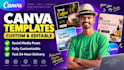 design instagram canva templates and editable posts